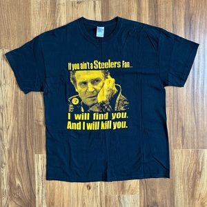 Steelers x Liam Neeson Taken Men’s XL T Shirt